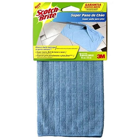 SUPER PANO DE CHÃO SCOTCH-BRITE AZUL - 3M