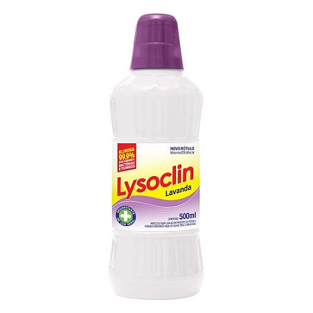 DESINFETANTE LYSOCLIN LAVANDA 500ML - NOBEL DO BRASIL