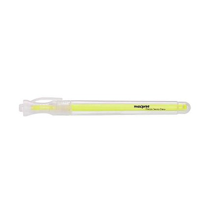 MARCA TEXTO CLEAR AMARELO - MAXPRINT