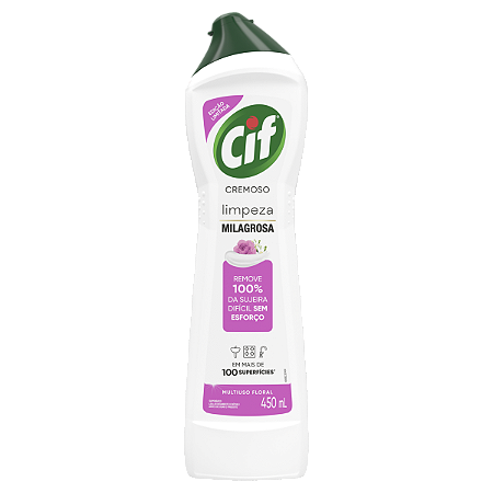 SAPONÁCEO CIF CREMOSO FLORAL - 450ML