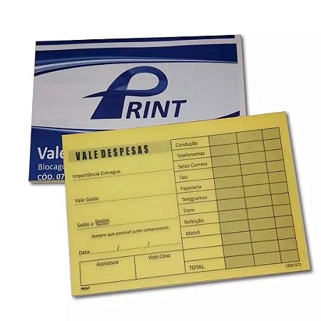 VALE DESPESAS AMARELO C/50 FLS - PACHECO