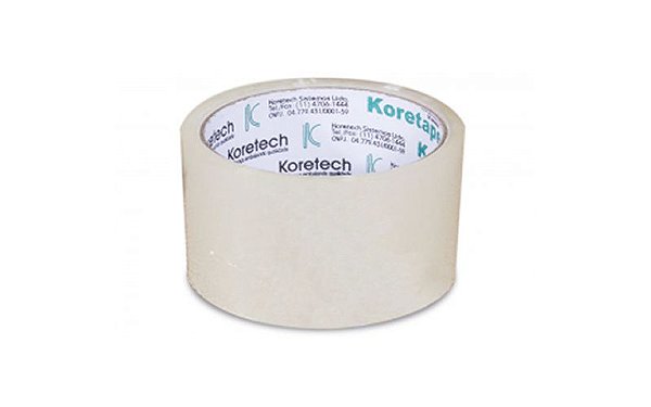 FITA ADESIVA EMPACOTAMENTO TRANSPARENTE 45MMX100M - KORETECH