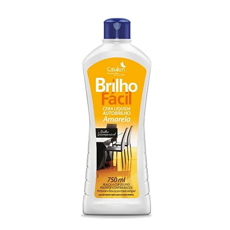 CERA LÍQUIDA AMARELA BRILHO FÁCIL - 750ML