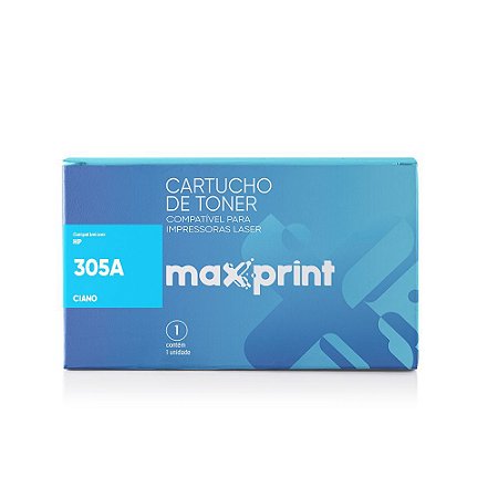 TONER COMPATÍVEL 305A CE411A CIANO - MAXPRINT