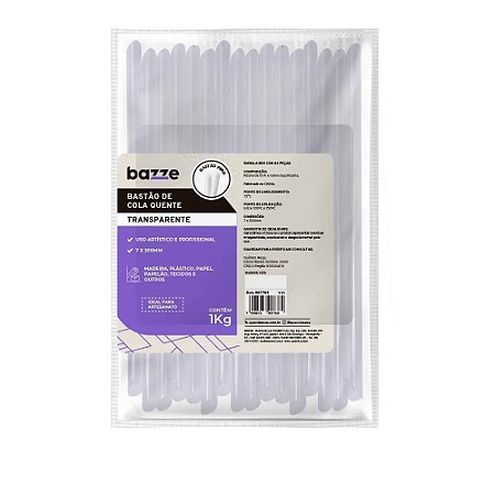 BASTÃO DE COLA QUENTE FINA 1KG - BAZZE