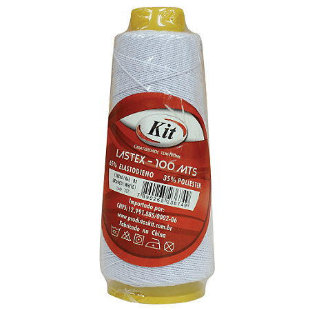 LASTEX N.02 100MTS BRANCO - KIT