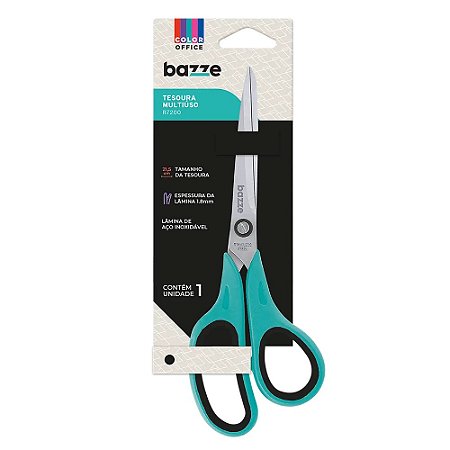 TESOURA MULTIUSO B7200 COLORS 21,5CM - BAZZE