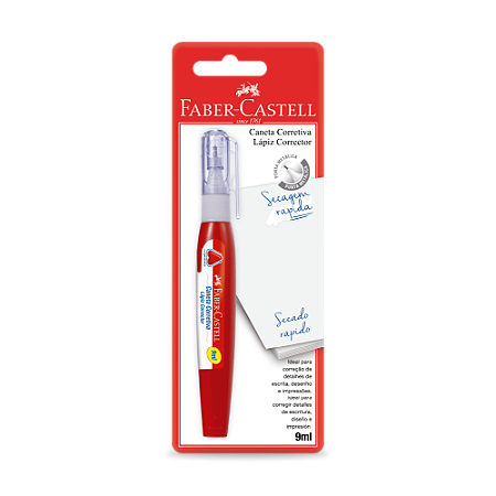 CANETA CORRETIVA 9ML - FABER-CASTELL