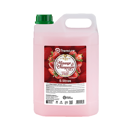 SABONETE LÍQUIDO REQUINTE PREMISSE MORANGO E CHAMPAGNE - 5L