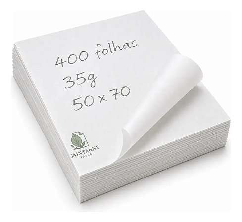 PAPEL MANTEIGA 35G 50CMX70CM C/400 FLS - SAINTANNE