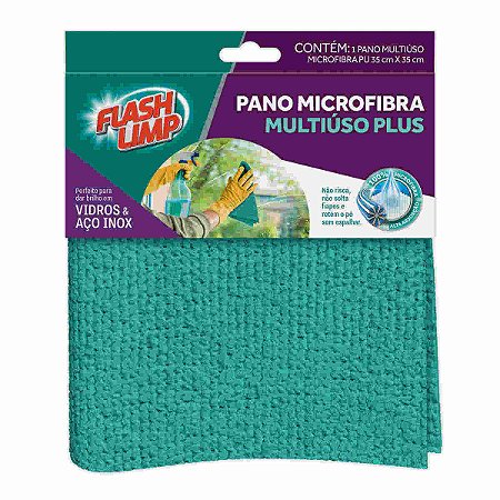 PANO MICROFIBRA MULTIUSO PLUS 35CMX35CM - FLASH LIMP