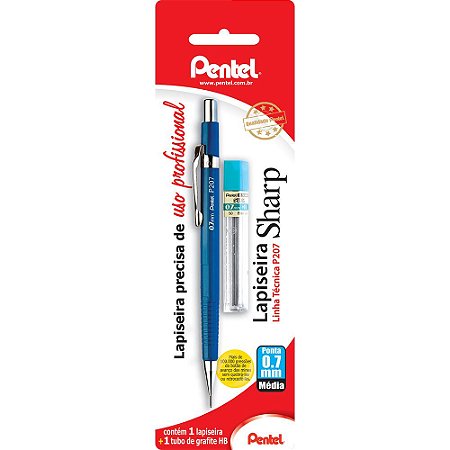 LAPISEIRA SHARP SM-P207-CM6 AZUL 0.7MM - PENTEL