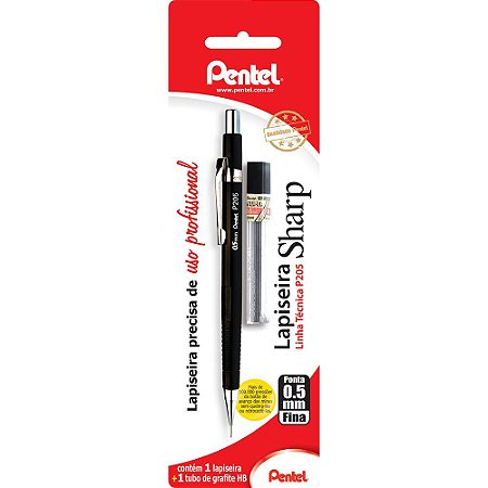 LAPISEIRA SHARP SM-P205-AM6 PRETA 0.5MM - PENTEL