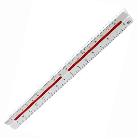 ESCALÍMETRO TRIANGULAR ME-15 15CM - TRIDENT