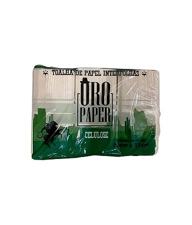 PAPEL TOALHA INTERFOLHA 20X21 CELULOSE C/700 FLS - OROPAPER
