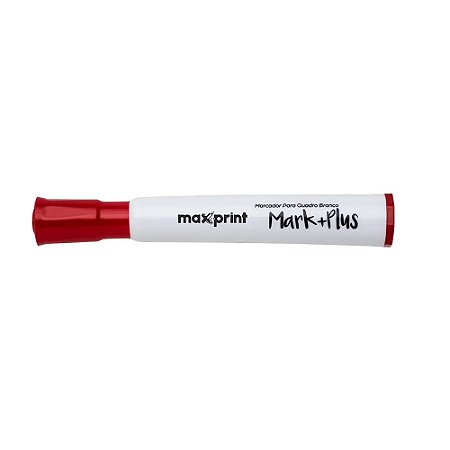 MARCADOR PARA QUADRO BRANCO MARK+ PLUS VERMELHO - MAXPRINT