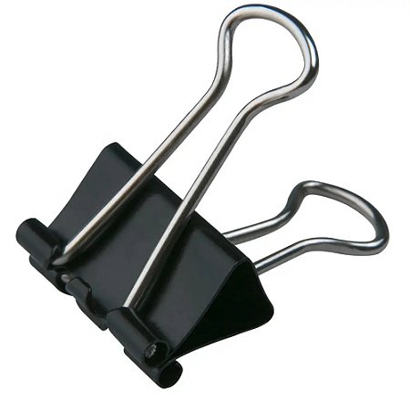 PRENDEDOR DE PAPEL PRETO 25MM - BAZZE