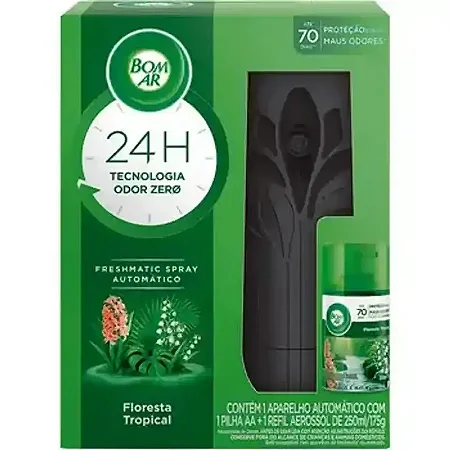 BOM AR FRESHMATIC SPRAY AUTOMÁTICO FLORESTA TROPICAL APARELHO + REFIL - 250ML