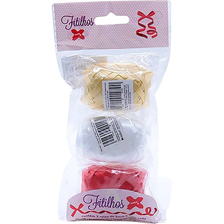 FITILHO 5MMX10M MISTO LISO C/3 ROLOS - MAKE+