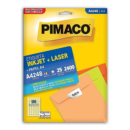 ETIQUETA A4 A4248 25 FOLHAS - PIMACO