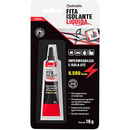 FITA ISOLANTE LÍQUIDA 16G - QUIMATIC