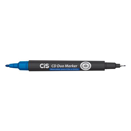 MARCADOR CD DUO MARKER AZUL - CIS
