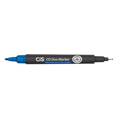 MARCADOR CD DUO MARKER AZUL - CIS