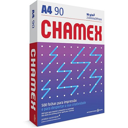 PAPEL CHAMEX A4 90 210MMX297MM BRANCO - 500 FLS