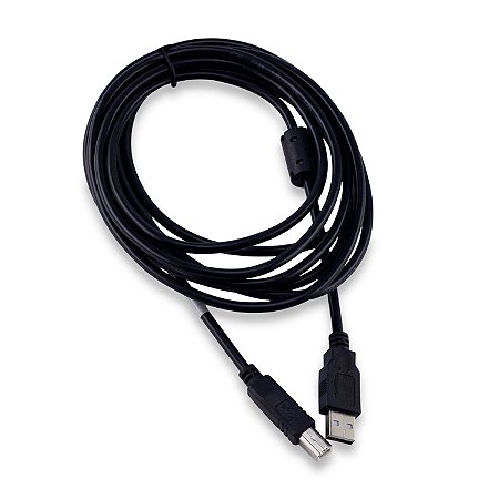 CABO USB AM/BM 2.0 3M PRETO - FOCE LINE