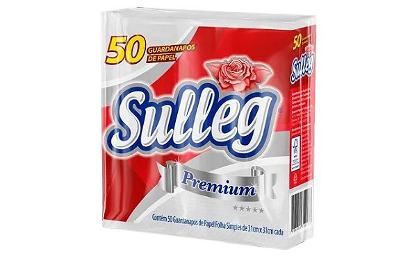 GUARDANAPO FOLHA SIMPLES GRANDE C/50 UNIDADES - SULLEG