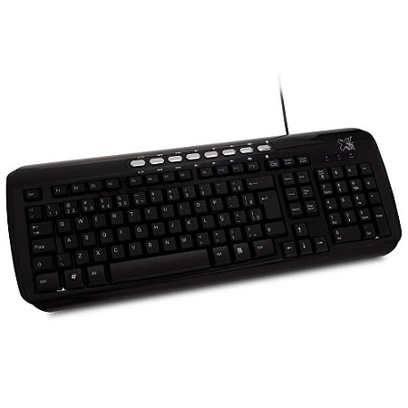 TECLADO MULTIMÍDIA CLASSIC USB PRETO - MAXPRINT