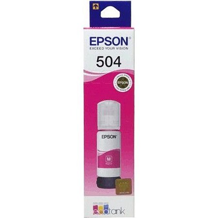 GARRAFA DE TINTA EPSON ECOTANK T504320-AL MAGENTA - 70ML