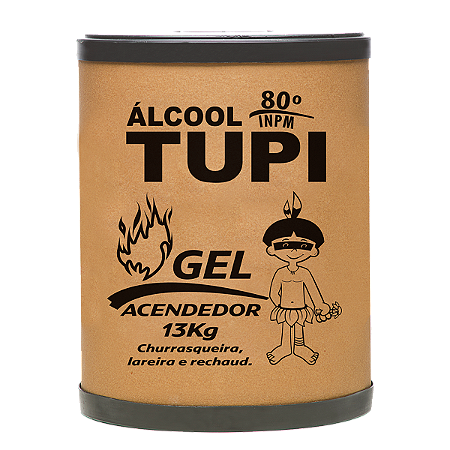 ÁLCOOL GEL TUPI ACENDEDOR 80º INPM - 13KG