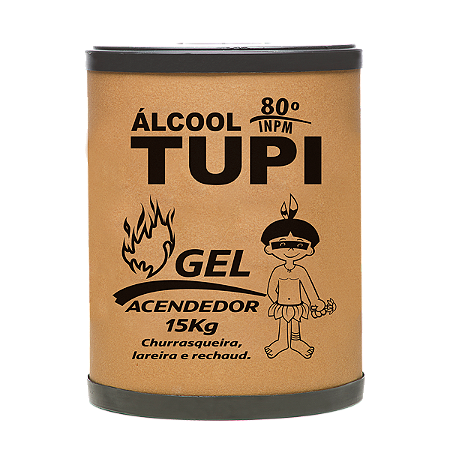 ÁLCOOL GEL TUPI ACENDEDOR 80º INPM - 15KG