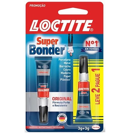 SUPER BONDER ORIGINAL 3G L2P1 - LOCTITE - Papelaria Zap Ltda » Muito mais  que uma papelaria