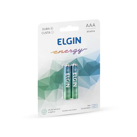 PILHA ALCALINA AAA C/2 UNIDADES - ELGIN