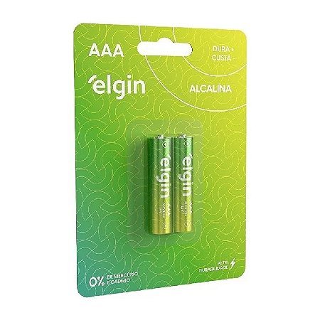 PILHA ALCALINA AAA C/2 UNIDADES - ELGIN
