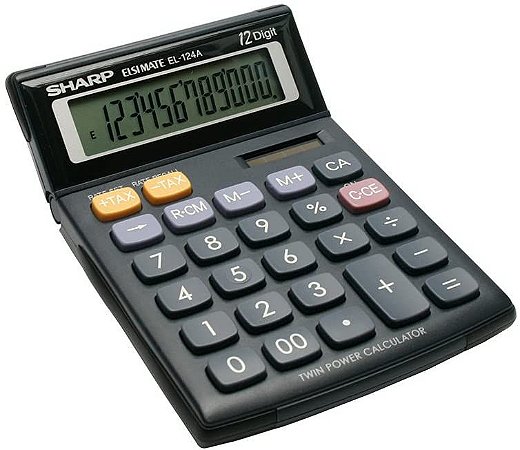 CALCULADORA DE MESA EL-124A 12 DÍGITOS - SHARP