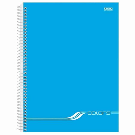 CADERNO ESPIRAL UNIVERSITÁRIO CAPA DURA AZUL 200 FLS - SÃO DOMINGOS