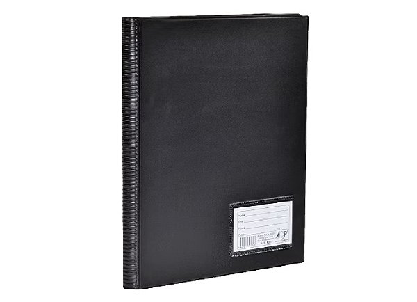 PASTA CATALOGO PVC OFÍCIO C/VISOR COM 100 PLÁSTICOS - ACP