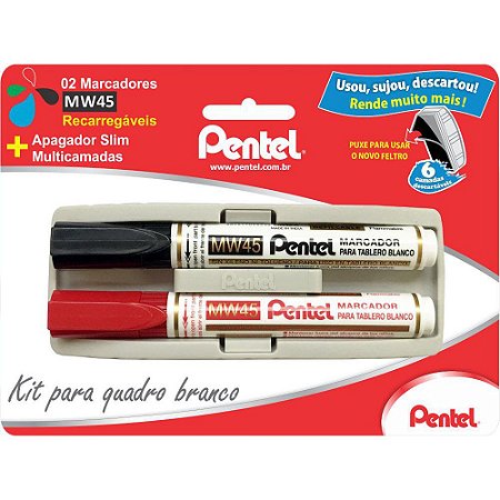 KIT PARA QUADRO BRANCO SM-MW45-BC6 - PENTEL