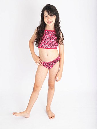 Biquíni Infantil Completo Sereia Moda Praia Piscina - Rey Shop