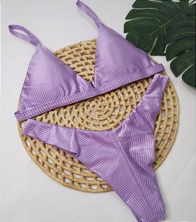 Cortininha Lilas Acetinado