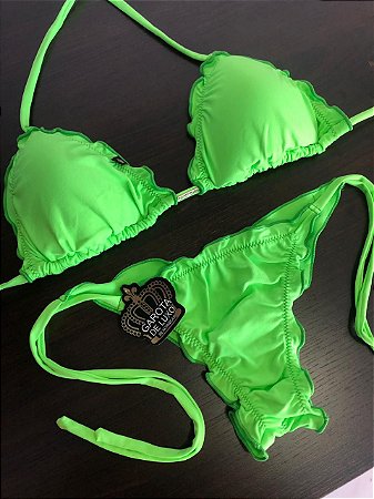 Biquinis Ripple verde florescente  2024