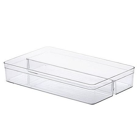 Organizador Diamond Com Divisória Acrílico 40x25x7,5CM