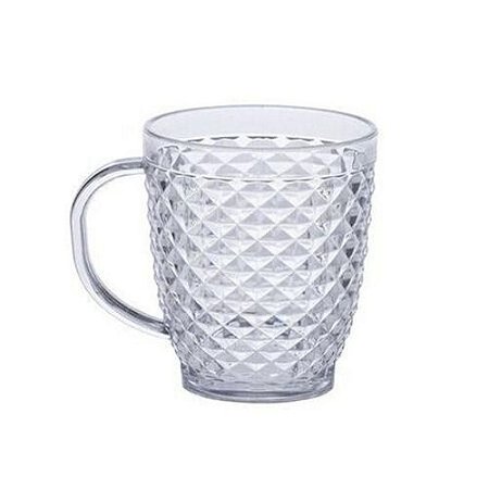 Caneca de Plástico Cristalino Para Chás e Café Luxxor 400 ML