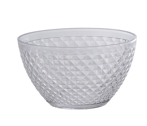 Tigela Bowl Plástico 800 ML Transparente Luxxor Paramount