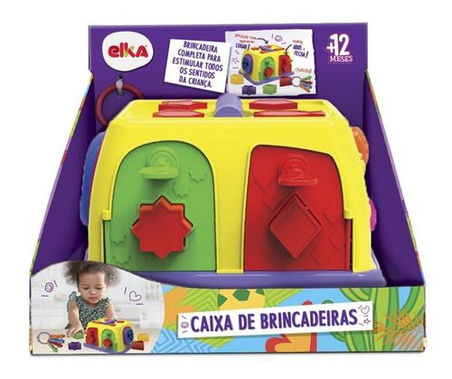 Caixa de Brincadeiras Formas Geométricas Infantil 1135 Elka