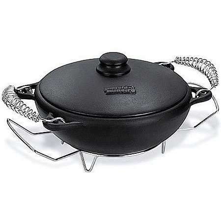 Panela Caçarola Moqueca Tampa de Ferro 6 Litros 32 Cm Panela Mineira