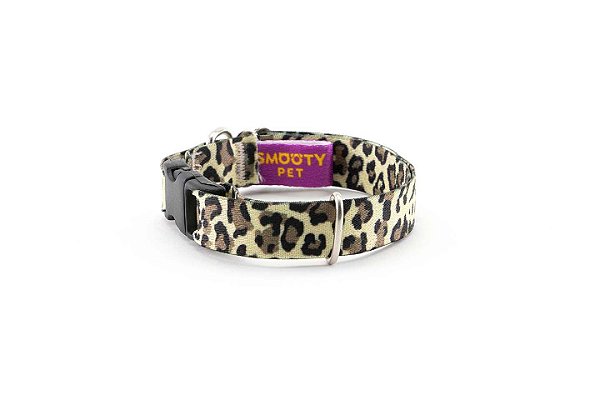 Coleira Para Gatos Smooty Pet Estampada Onça